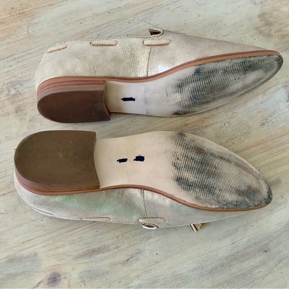 Talbots Leighton Metallic Leather Loafer, Sz 8 1/2 M - Picture 5 of 6